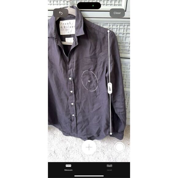 FRANK & EILEEN Eileen Featherweight In Navy, XXS $228 D17 - Picture 6 of 7